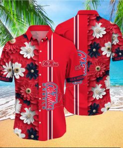 Ole Miss Rebels NCAA Flower Hawaiian Shirt