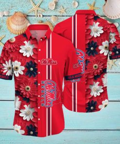 Ole Miss Rebels NCAA Flower Hawaiian Shirt