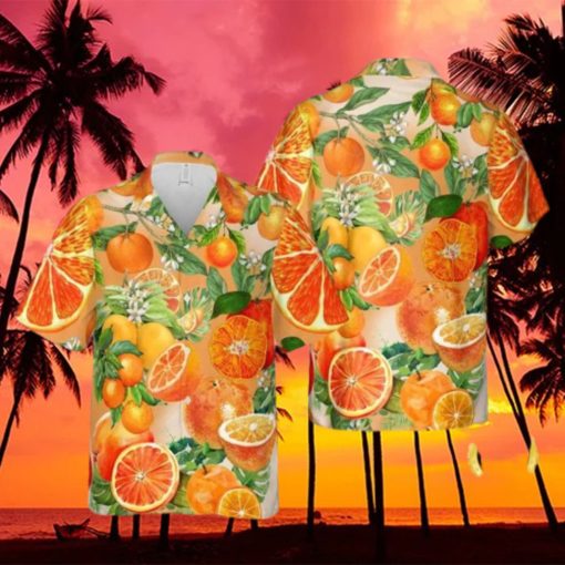 Orange Fruit Hawaiian Shirt