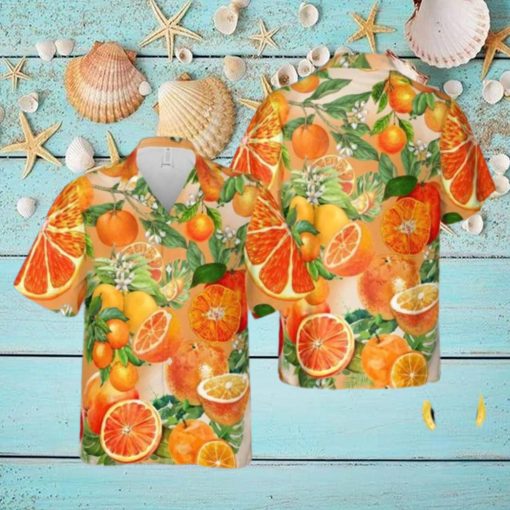 Orange Fruit Hawaiian Shirt