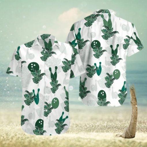 Order Simple Bowling Green White Tropical Unisex Aloha Tropical Hawaiian Shirt