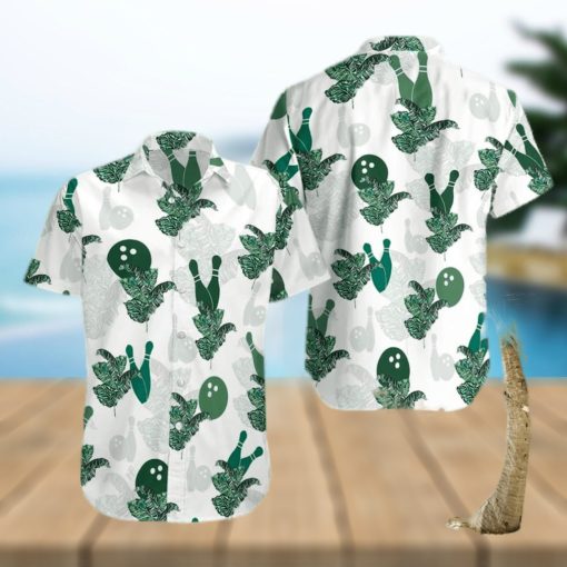 Order Simple Bowling Green White Tropical Unisex Aloha Tropical Hawaiian Shirt