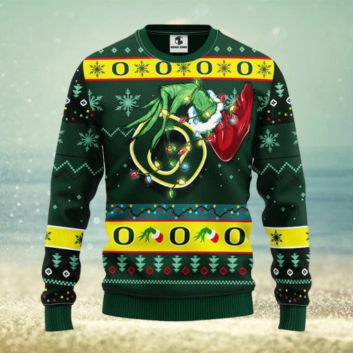 Oregon Ducks Grinch Christmas Ugly Sweater