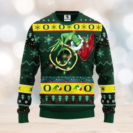 Oregon Ducks Grinch Christmas Ugly Sweater