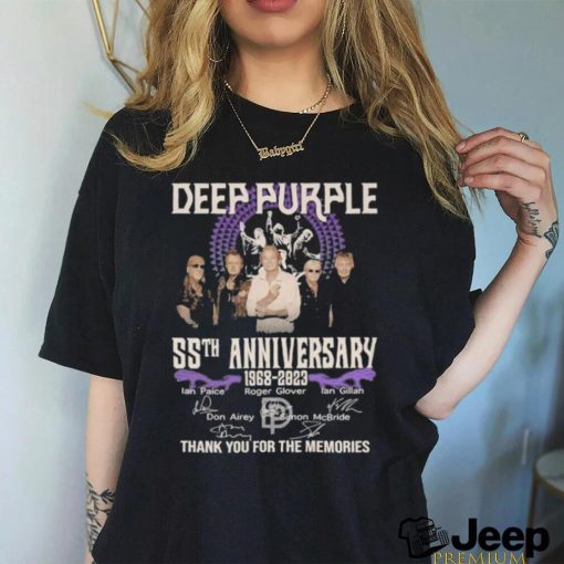 Original Deep Purple 55th Anniversary 1968 2023 Thank You For The Memories T Shirt