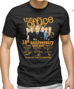 Original The Office 18th Anniversary 2005 2023 signatures shirt
