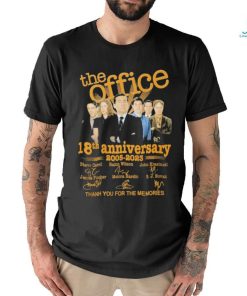 Original The Office 18th Anniversary 2005 2023 signatures shirt