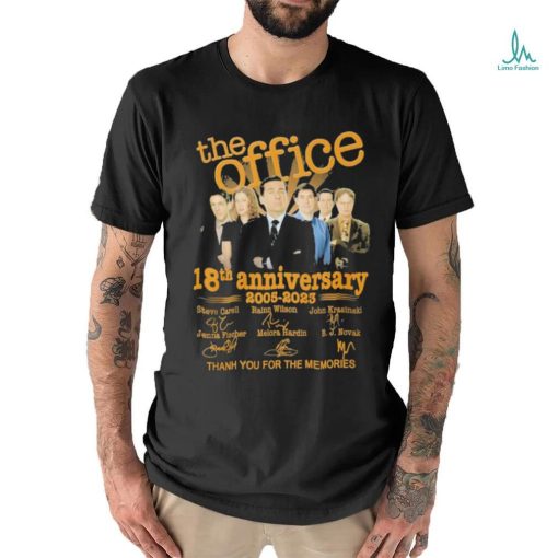 Original The Office 18th Anniversary 2005 2023 signatures shirt