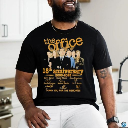 Original The Office 18th Anniversary 2005 2023 signatures shirt