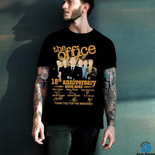 Original The Office 18th Anniversary 2005 2023 signatures shirt