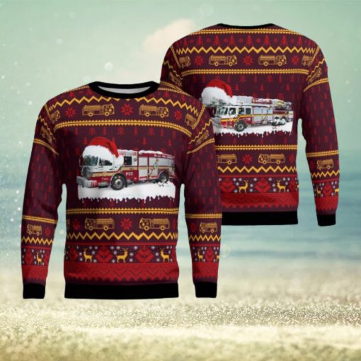 Ottawa Fire Services Christmas Ugly Sweater 3D