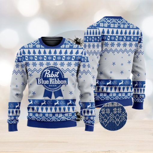 Pabst Blue Ribbon Beer Ugly Pabst Blue Ribbon Ugly Gift Christmas 3D Sweater For Men And Women