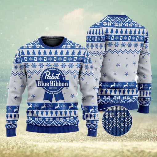 Pabst Blue Ribbon Beer Ugly Pabst Blue Ribbon Ugly Gift Christmas 3D Sweater For Men And Women