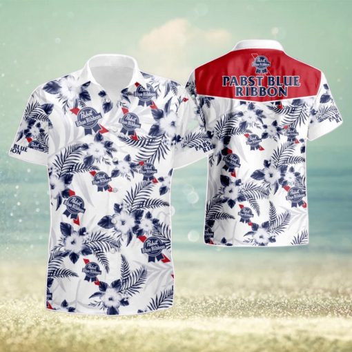 Pabst Blue Ribbon Summer Hawaiian Shirt And Short