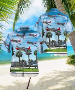 Palm Springs Air Museum P 51D Mustang Hawaiian Shirt