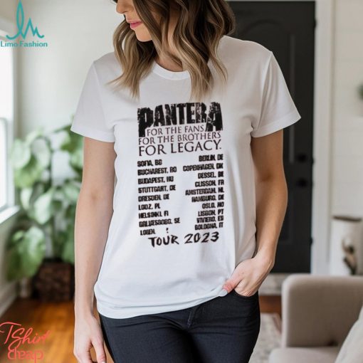 Pantera Cowboys From Hell 2023 Tour Merch, Pantera For The Fans For The Brothers For Legacy Tour 2023 Shirt, Pantera Tour 2023 Shirt