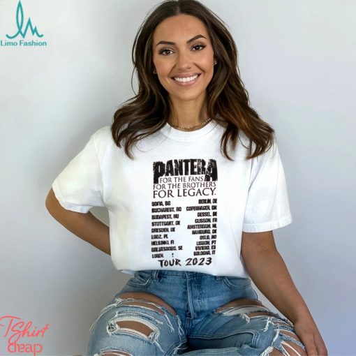 Pantera Cowboys From Hell 2023 Tour Merch, Pantera For The Fans For The Brothers For Legacy Tour 2023 Shirt, Pantera Tour 2023 Shirt
