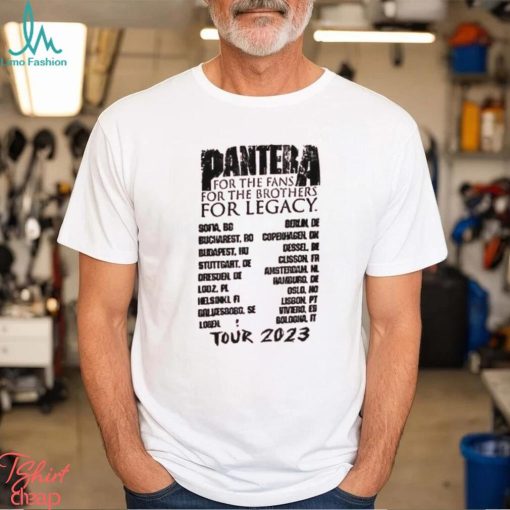 Pantera Cowboys From Hell 2023 Tour Merch, Pantera For The Fans For The Brothers For Legacy Tour 2023 Shirt, Pantera Tour 2023 Shirt