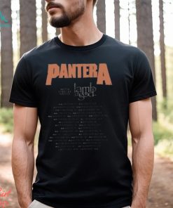 Pantera For The Fans For The Brothers For Legacy Merch, Pantera Rock Music 2023 Shirt, Pantera 2023 Tour With Lamp Of God Shirt