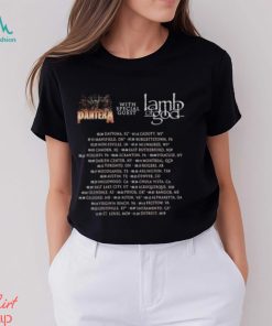 Pantera World Tour 2023 With Special Guest Lamp Of God Merch, Pantera Tour Dates 2023 Shirt, Pantera For The Fans For The Brothers For Legacy Tour 2023 Shirt