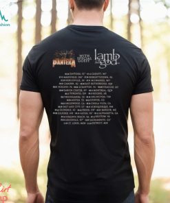 Pantera World Tour 2023 With Special Guest Lamp Of God Merch, Pantera Tour Dates 2023 Shirt, Pantera For The Fans For The Brothers For Legacy Tour 2023 Shirt