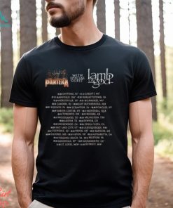 Pantera World Tour 2023 With Special Guest Lamp Of God Merch, Pantera Tour Dates 2023 Shirt, Pantera For The Fans For The Brothers For Legacy Tour 2023 Shirt