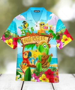 Parrot It s 5 O clock Somewhere Aloha Hawaiian Shirt