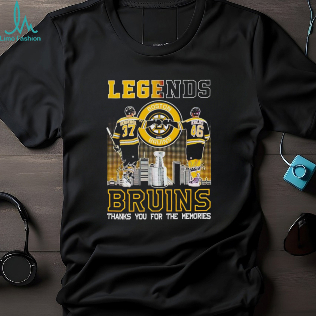 Patrice Bergeron and David Krejci Legends Bruins thanks you for