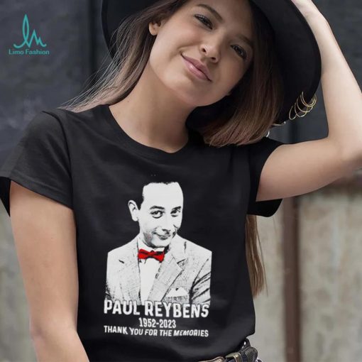 Paul Reubens 1952 2023 pee wee herman thank you for the memories shirt