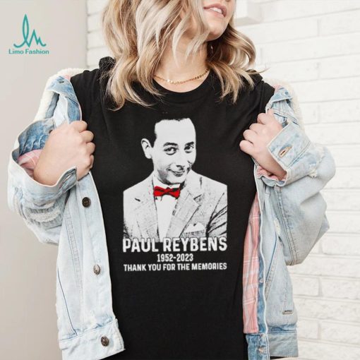 Paul Reubens 1952 2023 pee wee herman thank you for the memories shirt