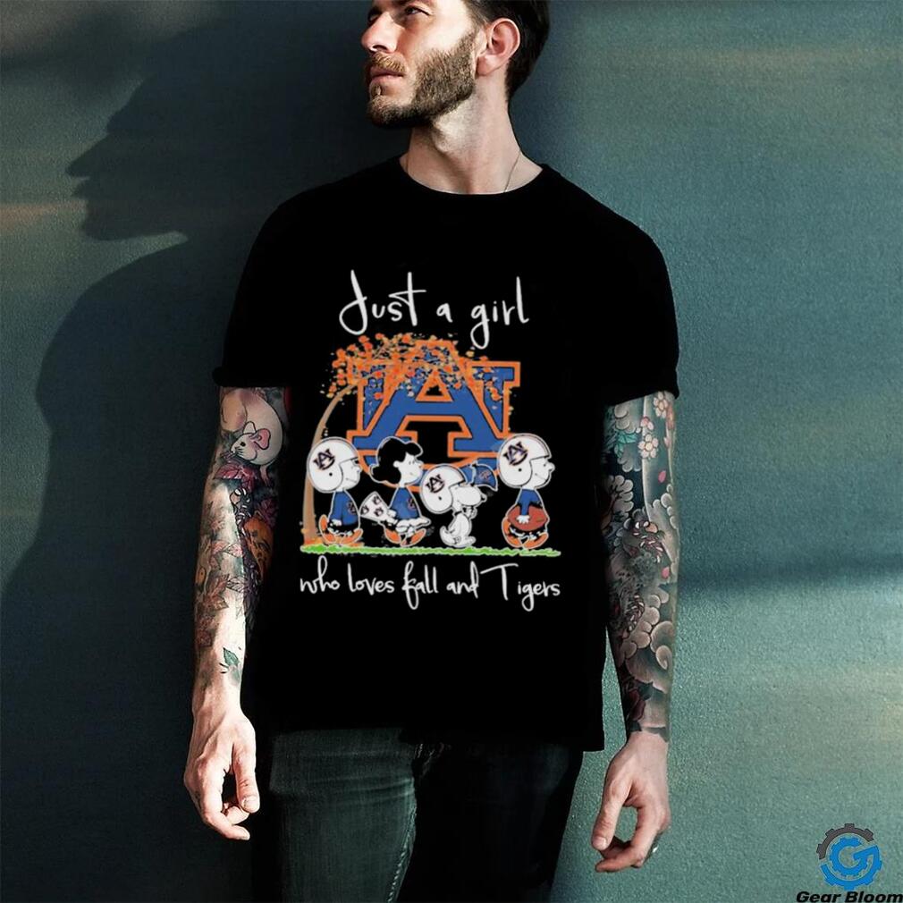 Peanuts Just A Girl Who Loves Fall And Tigers Shirt Peanuts Just A Girl Who Loves Fall And Tigers Shirt