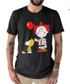 Peanuts charlie brown pennywise and snoopy it movie costume halloween shirt