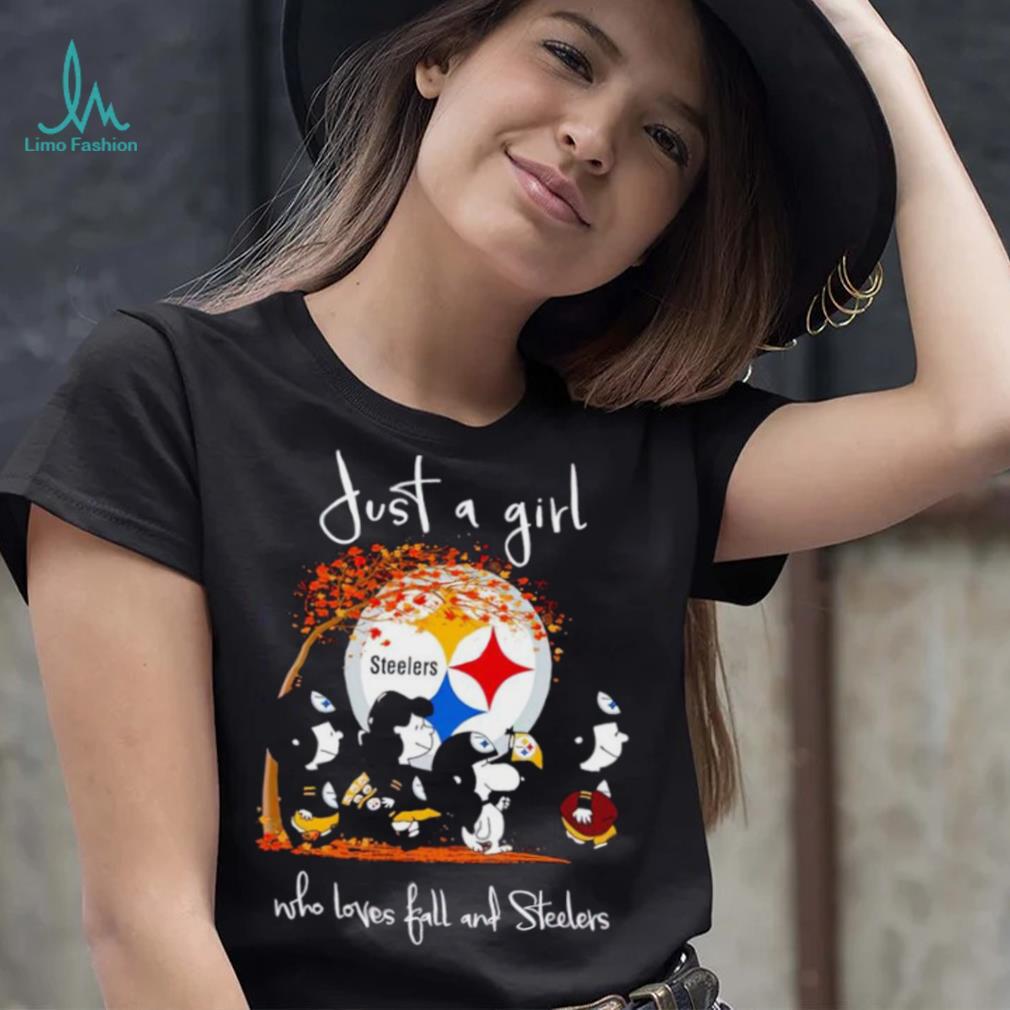 Peanuts just a girl who loves fall and Steelers shirt - Limotees