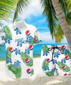 Pepsi Hibiscus Flower Pattern Hawaiian Shirt And Short For Men And Women hawaiian shirt