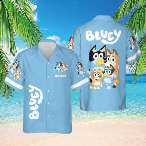 Personalized Bluey Hawaiian Shirt