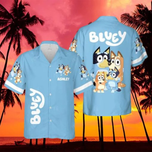 Personalized Bluey Hawaiian Shirt