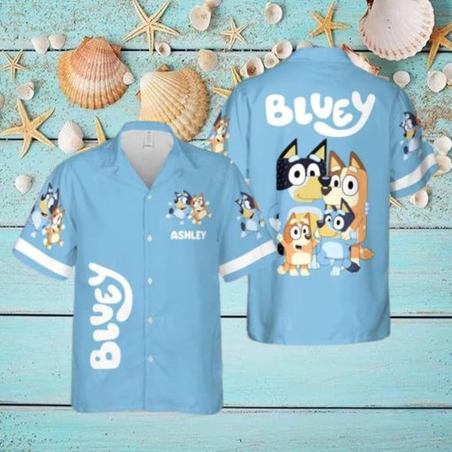 Personalized Bluey Hawaiian Shirt