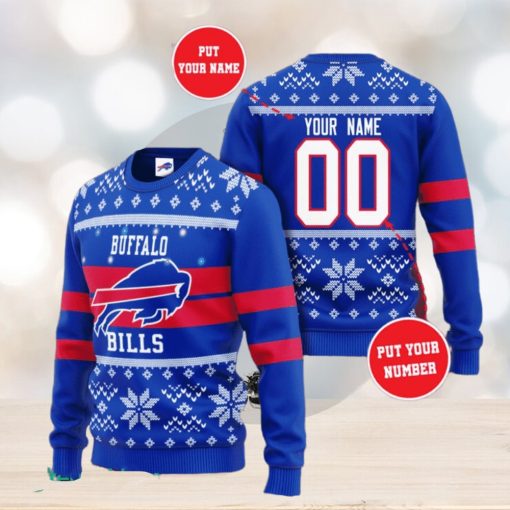 Personalized Buffalo Bills NFL Ugly Sweater 3D Gift For Men And Women