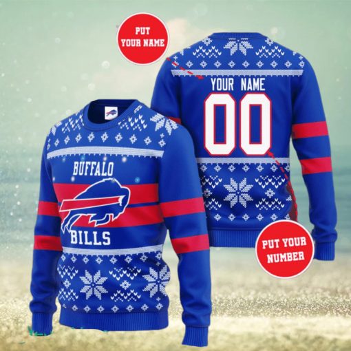 Personalized Buffalo Bills NFL Ugly Sweater 3D Gift For Men And Women