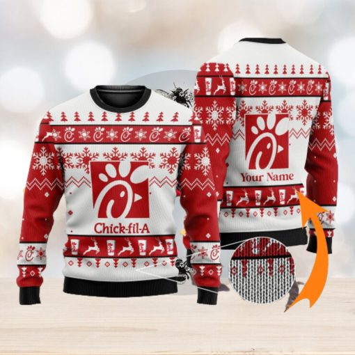 Personalized Chick fil A Ugly Custom Name Ugly Gift Christmas 3D Sweater For Men And Women