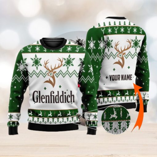 Personalized Glenfiddich Ugly Custom Name Shirt Ugly Gift Christmas 3D Sweater For Men And Women