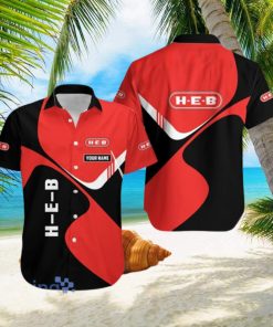 Personalized H E B Logo Red And Black Trending Summer Gift For Men And Women hawaiian shirt