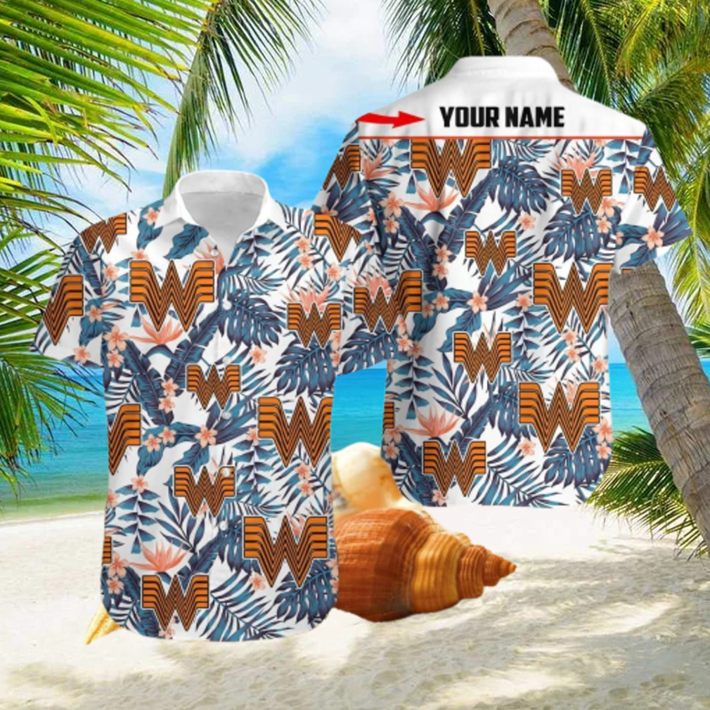 Whataburger Brand Ocean 3D Hawaiian Shirt For Summer - Limotees