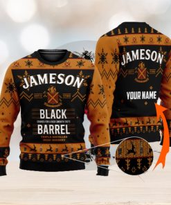 Personalized Jameson Irish Whiskey Ugly Custom Name Ugly Gift Christmas 3D Sweater For Men And Women