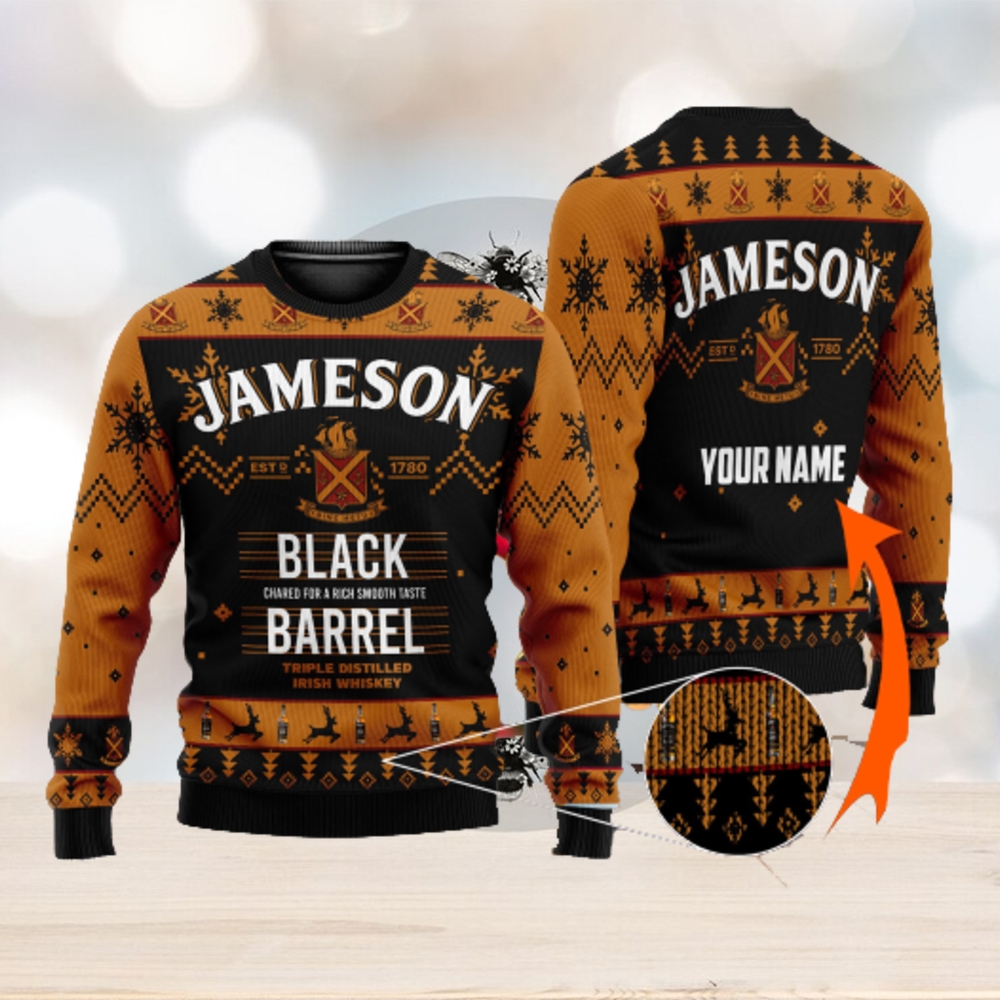 Jameson Irish Whiskey Sweater 3D Ugly Christmas Sweater For Men And Women -  Limotees