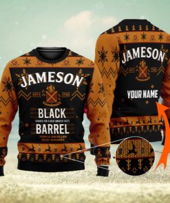 Personalized Jameson Irish Whiskey Ugly Custom Name Ugly Gift Christmas 3D Sweater For Men And Women