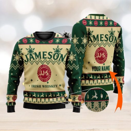 Personalized Jameson Irish Whiskey Ugly Custom Ugly Gift Christmas 3D Sweater For Men And Women