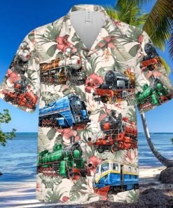 Personalized Model Train Hawaiian Shirt