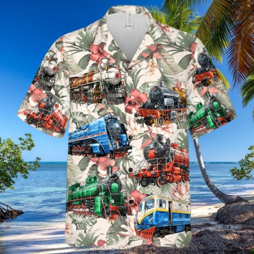 Personalized Model Train Hawaiian Shirt