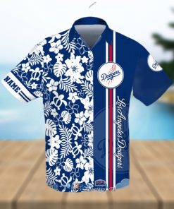 Personalized Name Los Angeles Dodgers MLB Team Tropical All Over Print Hawaiian Shirt